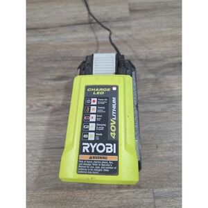 RYOBI 40V 4Ah Lithium-Ion Battery Pack with RYOBI Charger, Black